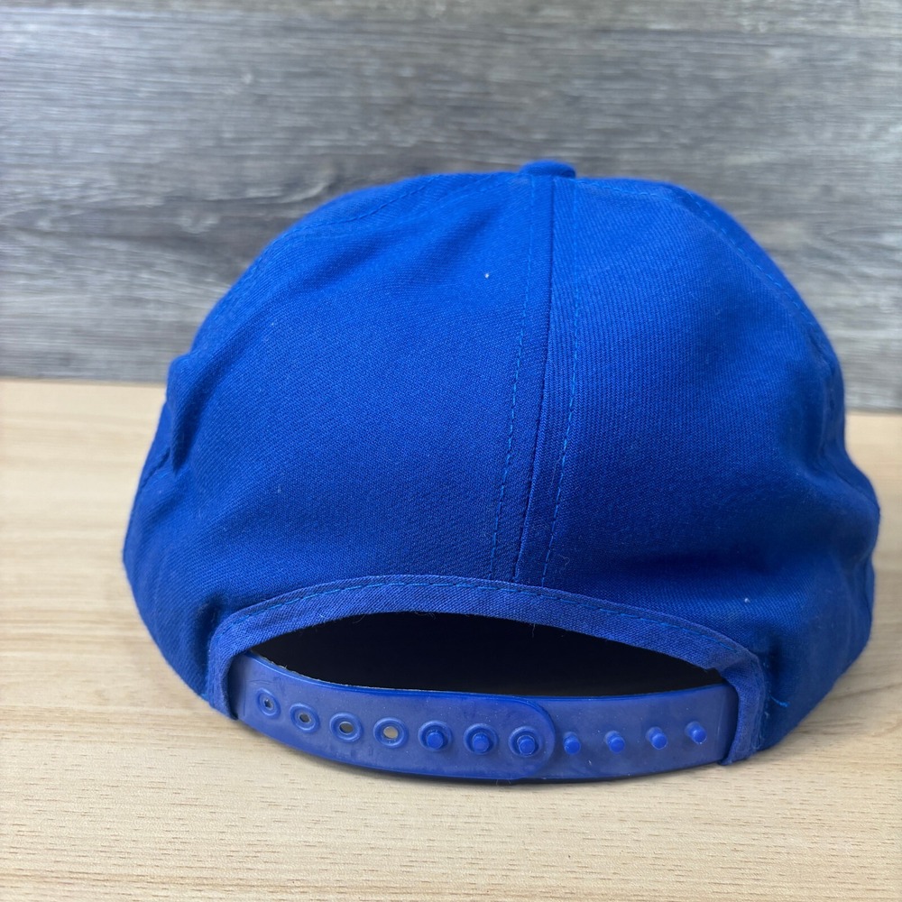 Vintage Short Companies Hat Cap Snapback Blue USA Made One Size Adjustable - Picture 6 of 11